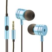 Handsfree slúchadlá Stereo blue box metal MI modro strieborné