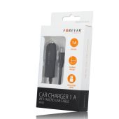 Auto nabíjačka Forever micro USB 1A čierna M02