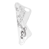 Silikónové puzdro Ultra Trendy Music2 pre Samsung Galaxy A6 Plus 2018 transparentné