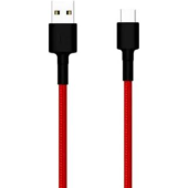 Kábel Xiaomi Mi Type-C Braided, USB-A na USB-C, 1m, červený (Blister)