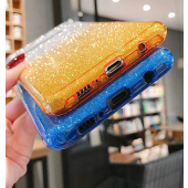 Silikónové puzdro na Samsung Galaxy A41 Shine Bling strieborno-fialové