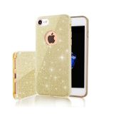 Silikónové puzdro pre Samsung Galaxy A71 Glitter 3in1 zlaté