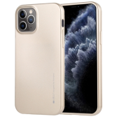 Silikónové puzdro na Apple iPhohne 12/12 Pro Mercury i-Jelly zlaté