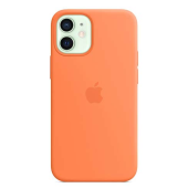 Puzdro Apple na Apple iPhone 12 mini Silicone MagSafe oranžové