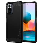 Odolné puzdro na Xiaomi Redmi Note 10 Pro Spigen Rugged Armor čierne