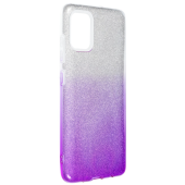 Silikónové puzdro na Samsung Galaxy A52/A52 5G Forcell SHINING strieborno-fialové