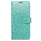 Diárové puzdro na Samasung Galaxy A12 Forcell MEZZO mandala zelené
