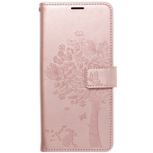 Diárové puzdro na Apple iPhone 13 Forcell MEZZO tree ružovo-zlaté