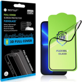 Tvrdené sklo na Apple iPhone 13 Pro Max/14 Plus Bestsuit Flexible Hybrid Full Glue 5D 9H celotvárové čierne