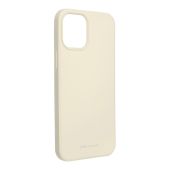 Silikónové puzdro na Apple iPhone 12/12 Pro Roar Space krémové