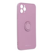 Silikónové puzdro na Apple iPhone 12 Pro Roar Amber fialové
