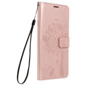 Diárové puzdro na Samsung Galaxy A53 5G Forcell MEZZO tree ružovozlaté