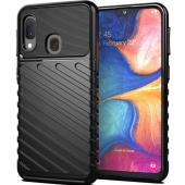 Odolné puzdro na Samsung Galaxy A02e Thunder čierne