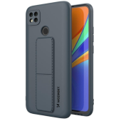 Silikónové puzdro na Xiaomi Redmi 9C Kickstand modré