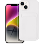 Silikónové puzdro na Apple iPhone 14 Pro Forcell Card biele