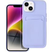 Silikónové puzdro na Apple iPhone 14 Pro Forcell Card fialové
