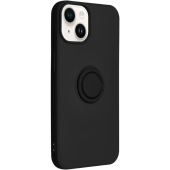 Silikónové puzdro na Apple iPhone 14 Plus Forcell Silicone Ring čierne