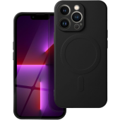 Silikónové puzdro na Apple iPhone 13 Pro Max Silicone Mag Cover čierne