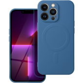Silikónové puzdro na Apple iPhone 13 Pro Max Silicone Mag Cover modré