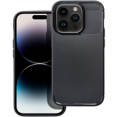 Silikónové puzdro na Apple iPhone 11 Carbon Premium čierne
