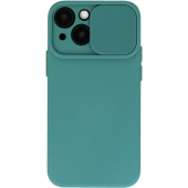 Silikónové puzdro na Samsung Galaxy A13 A135 Camshield Soft tmavo-zelené