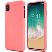 Silikónové puzdro na Apple iPhone 12/12 Pro Mercury Soft ružové