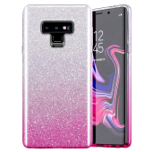 Silikónové puzdro na Samsung Galaxy A13 A136 5G/A04s A047 Shine Bling ružovo-strieborné
