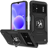 Odolné puzdro na Xiaomi Redmi 10 5G/Poco M4 5G Ring Armor Rugged čierne