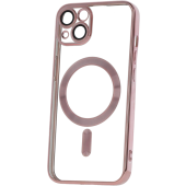 Plastové puzdro na Apple iPhone 13 Color Chrome MagSafe ružové