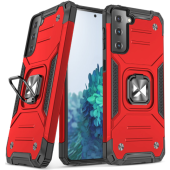 Odolné puzdro na Samsung Galaxy S21 5G G991 Ring Armor Rugged červené