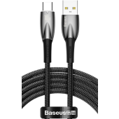 Kábel Baseus Glimmer Series CADH000501, USB-A na USB-C Power Delivery 100W, 2m, čierny