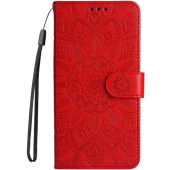 Diárové puzdro na Oppo A17 MEZZO kvet červené