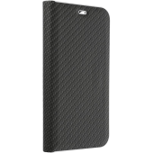 Diárové puzdro na Xiaomi Redmi Note 12 Pro+ 5G LUNA Carbon čierne