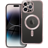 Silikónové puzdro na Apple iPhone 11 Electro Mag ružovo-zlaté