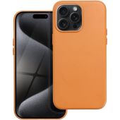 Obal Leather Mag Cover Apple iPhone 15 Pro Max orange