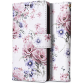 Diárové puzdro na Xiaomi Redmi 12 LTE/5G Tech-Protect Wallet Blossom Flower
