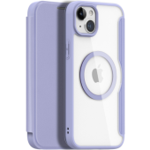 Diárové puzdro na Apple iPhone 15 Dux Ducis Skin X Pro MagSafe fialové