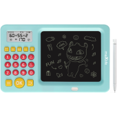 Maxlife MXWB-01, kids writing board with calculator, modrá
