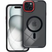 Obal COLOR EDGE MAG COVER MagSafe Apple iPhone 15 Pro Max black red