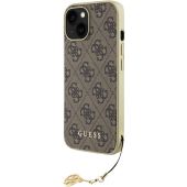 Obal Guess 4G Charm Apple iPhone 15 GUHCP15SGF4GBR Brown