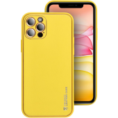 Plastové puzdro na Xiaomi Redmi 13C/Poco C65 Leather žlté