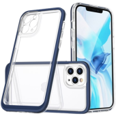 Odolné puzdro na Apple iPhone 11 Pro Hybrid Armor 3v1 transparentno-modré