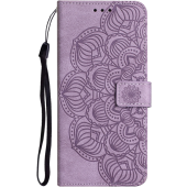 Diárové puzdro na Oppo A17 MEZZO mandala fialové