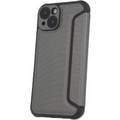 Diárové puzdro na Xiaomi Redmi Note 13 Pro+ 5G Smart Carbon strieborné