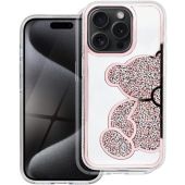 Obal TEDDY BEAR Case Apple iPhone 15 Pro pink