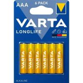 VARTA R3 AAA alkalické batérie Longlife 6ks