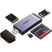 Ugreen 50541 SD/microSD/CF/MS card reader USB 3.0 gray