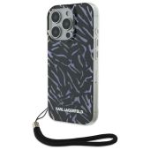 Karl Lagerfeld case for iPhone 16 Pro Max 6,9 KLHCP16XHZBPKCCU Purple Hard Zebra With Cord
