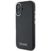 Karl Lagerfeld case for iPhone 16 Plus 6,7 KLHMP16MPGMSRPK black Hard FW Metal Plate MagSafe
