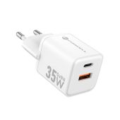 Forcell F-Energy Mini GaN III VT-35C, USB-C/USB-A PD;QC4.0 35W, biela